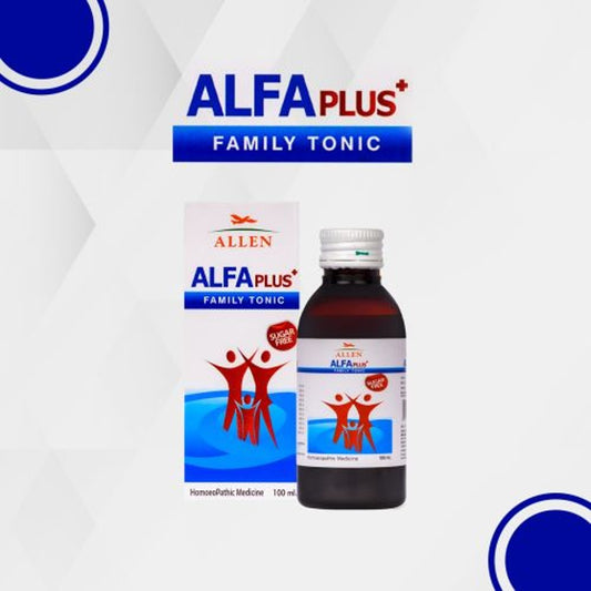allen alfa plus sugar free family tonic 100ml (a sugar free homeopathic remedy for general health im