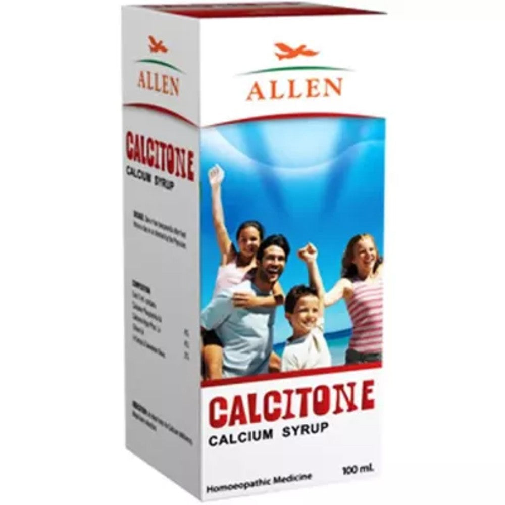 allen calcitone calcium syrup 100ml (strengthen bone and lowers risk of fracture, bone pains)