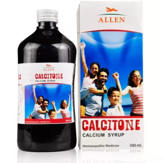 allen calcitone calcium syrup 500ml (beneficial for bones and teeth promotes strong bones and teeth