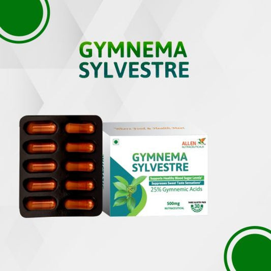 allen gymnema sylvestre (30 capsules – 500mg) (supports healthy blood sugar levels. suppresses sweet