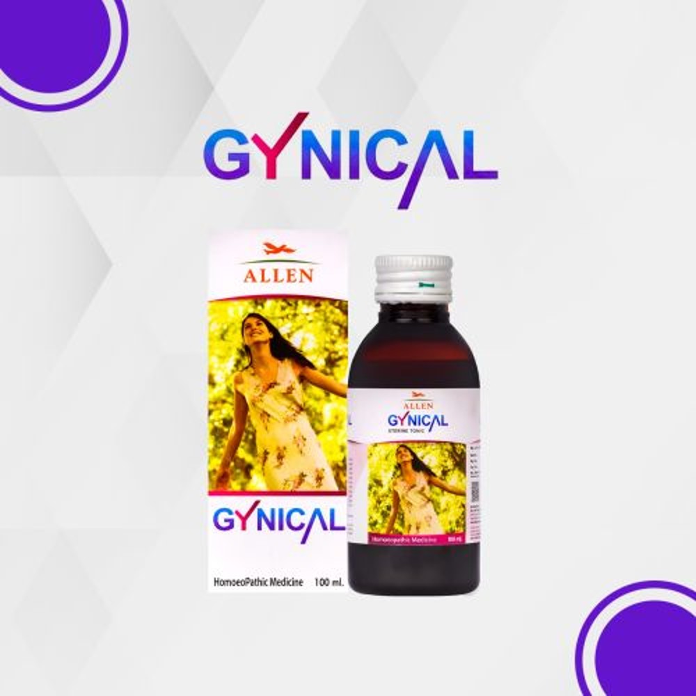 allen gynical uterine tonic 100ml (irregular bleeding, uterine diseases, white discharge, back pain)