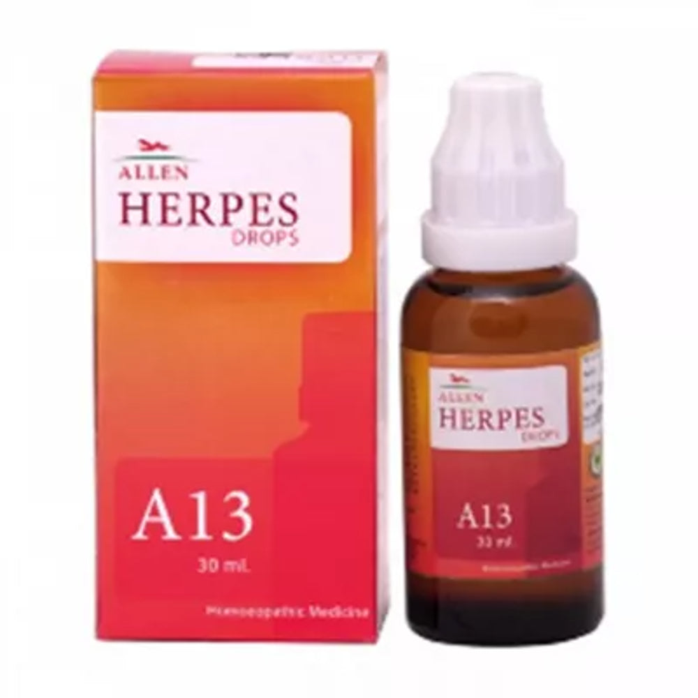 allen herpes a13 drop 30ml (soothes blisters on the lips or under your nose,helps lighten sensitivit