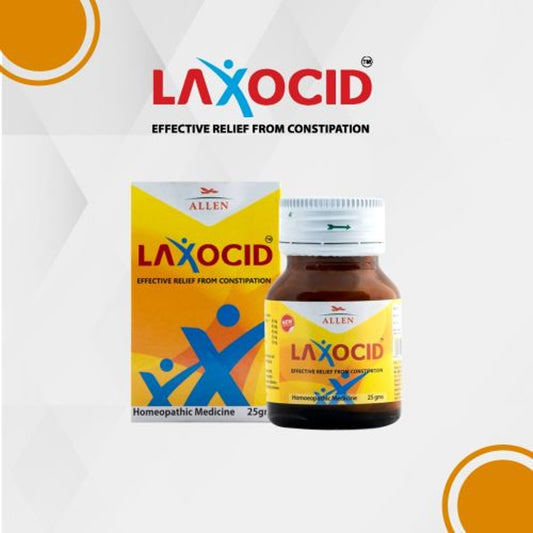 allen laxocid tablet 25gm (helps in constipation, hard stool, anal itching, regulate bowel movement)