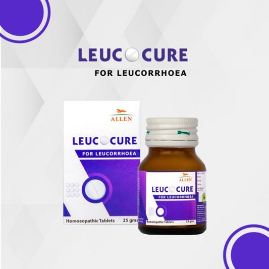allen leucocure tablet 25gm (whitish, yellowish discharge from the vagina, itching on vulva)