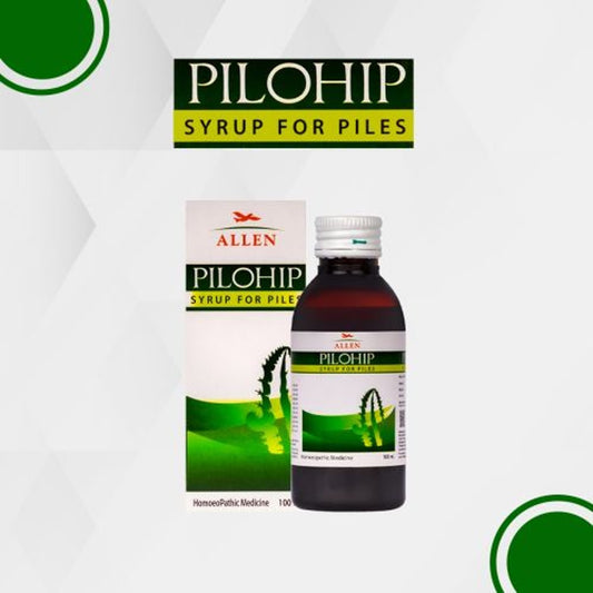 allen pilohip syrup 100ml (for piles, haemorrhoids, itching, pain & anal fissures, varicose veins)