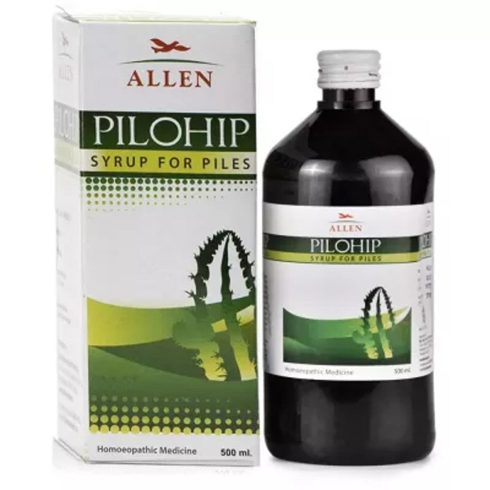 allen pilohip syrup 500ml (for piles, haemorrhoids, itching, pain & anal fissures, varicose veins)