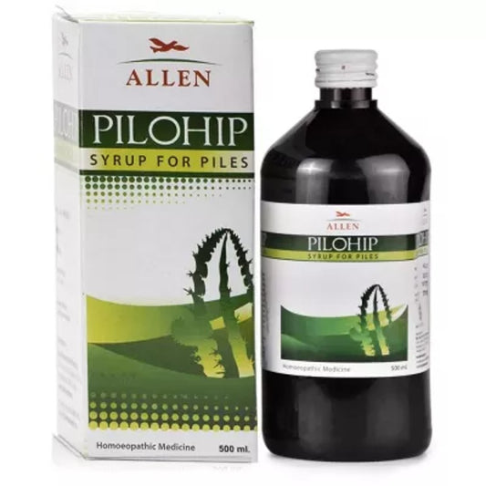 allen pilohip syrup 500ml (for piles, haemorrhoids, itching, pain & anal fissures, varicose veins)
