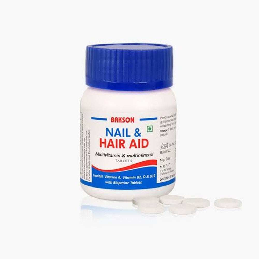 bakson nail & hair aid 30 tablets