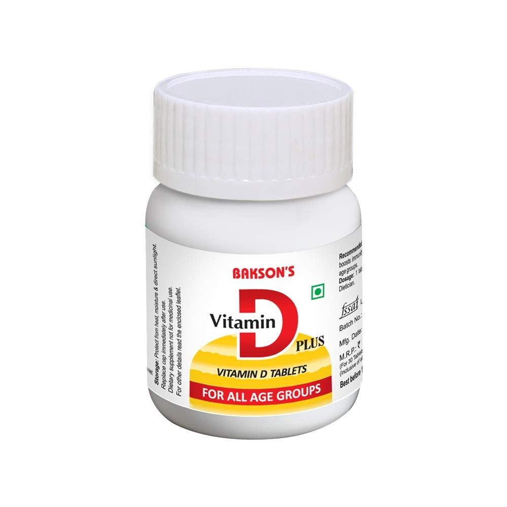 bakson vitamin d plus tablets