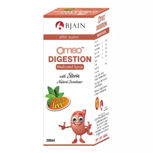 bjain omeo digestion syrup sugar free (200ml) (constipation)