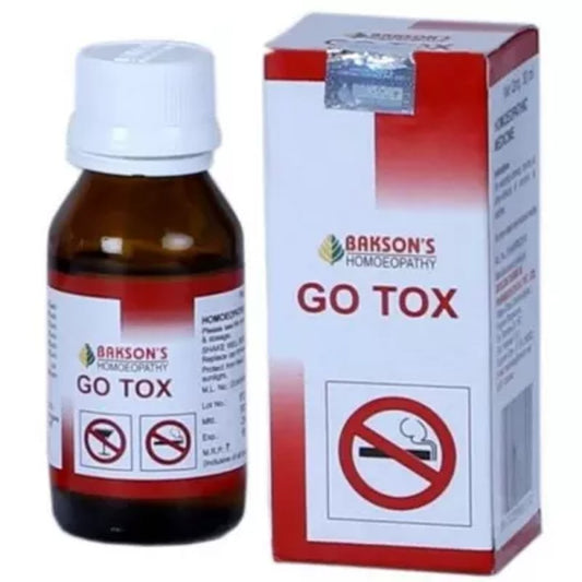bakson go tox drops (30ml) lowers craving and after effects of alcohol and tobacco