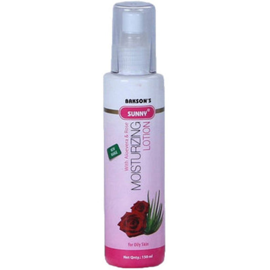 bakson sunny moisturisation lotion with aloe vera and rose (150ml)