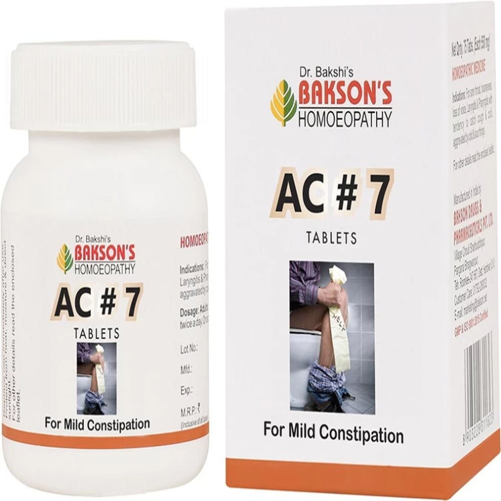 bakson's homeopathy ac#7 tablet 75tab