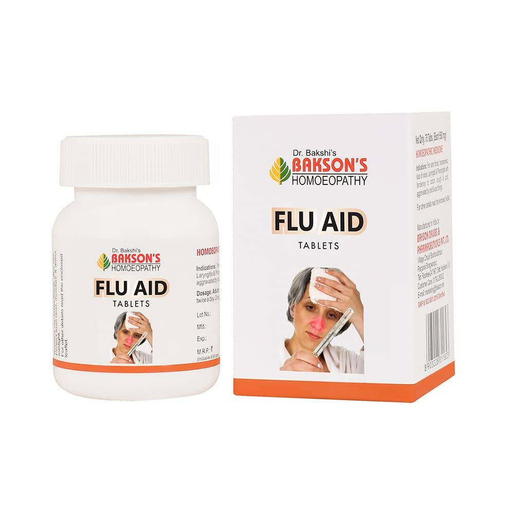 bakson's homeopathy flu aid tablet 75tab