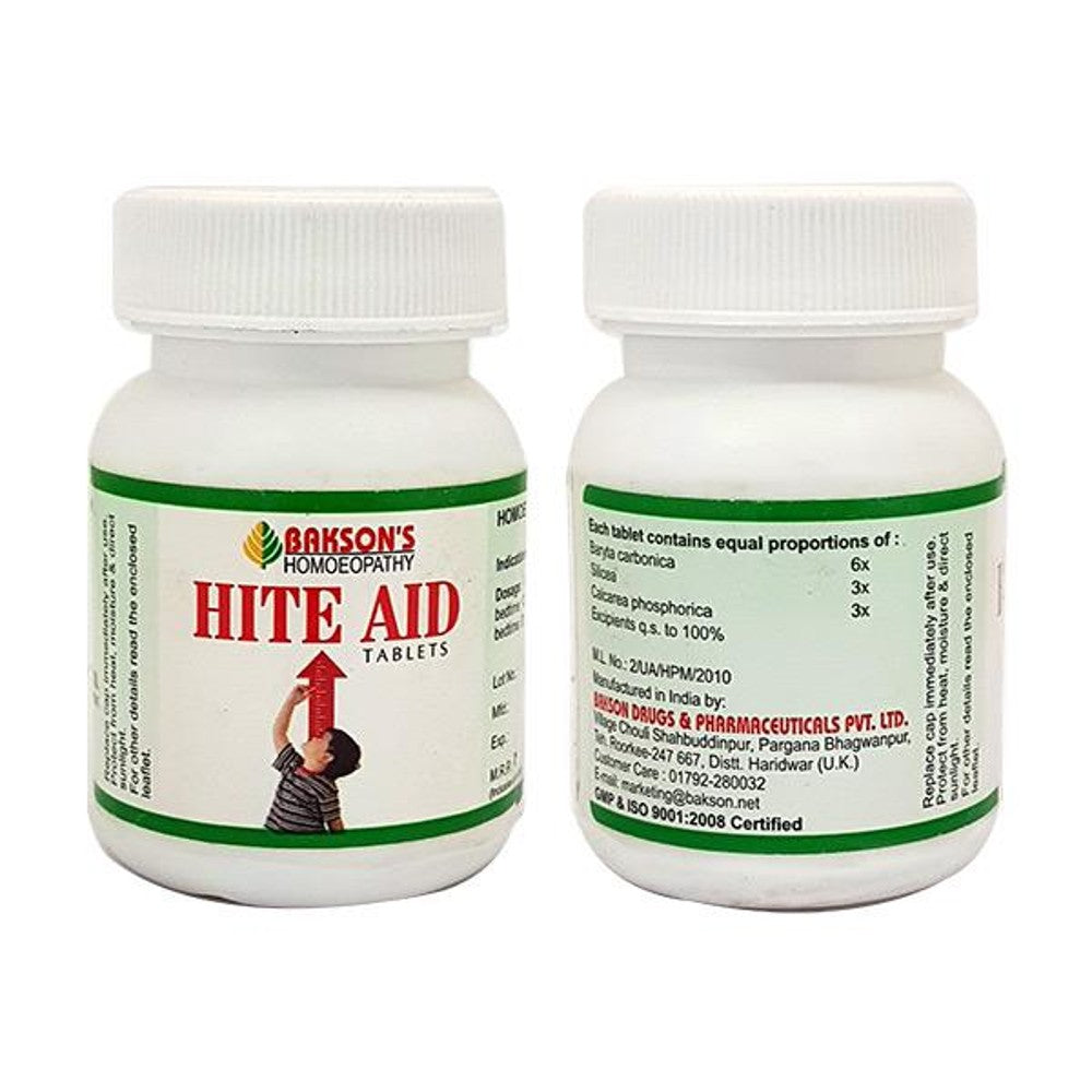 bakson's homeopathy hite aid tablet 75tab (for proper growth of children, improves height)