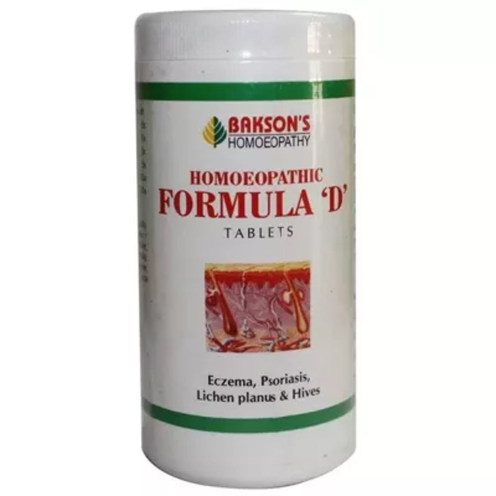 bakson's homeopathy homoeopathic formula 'd' tablet 200tab