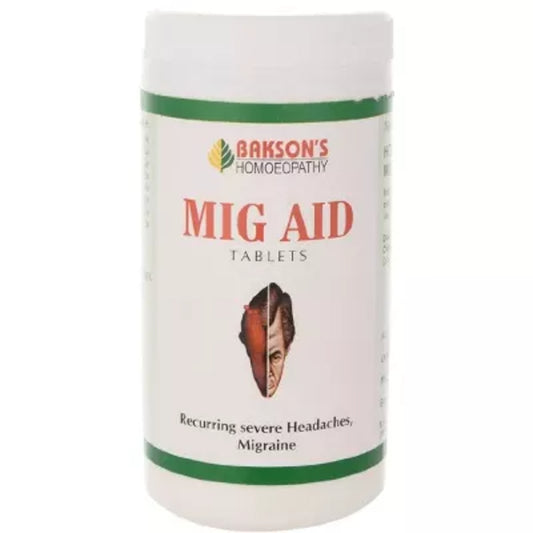 bakson's homeopathy mig aid tablet 200tab