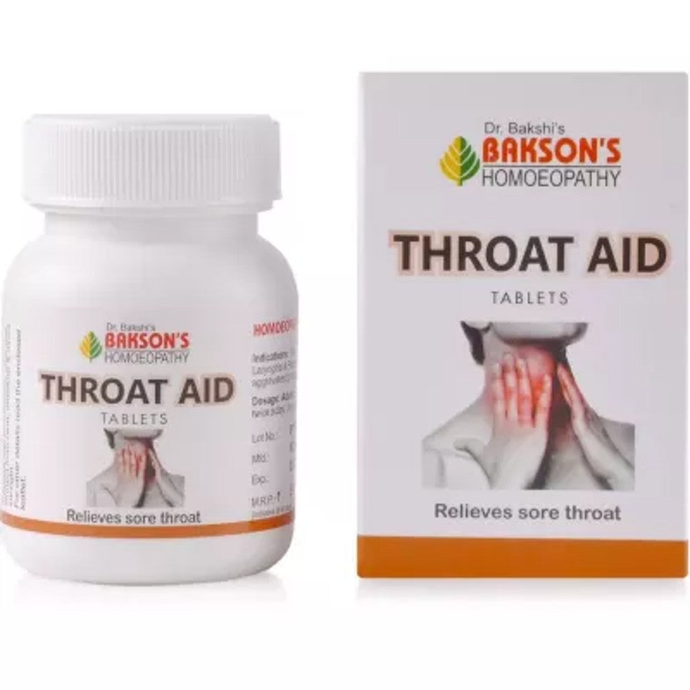 bakson's homeopathy throat aid tablet 75tab