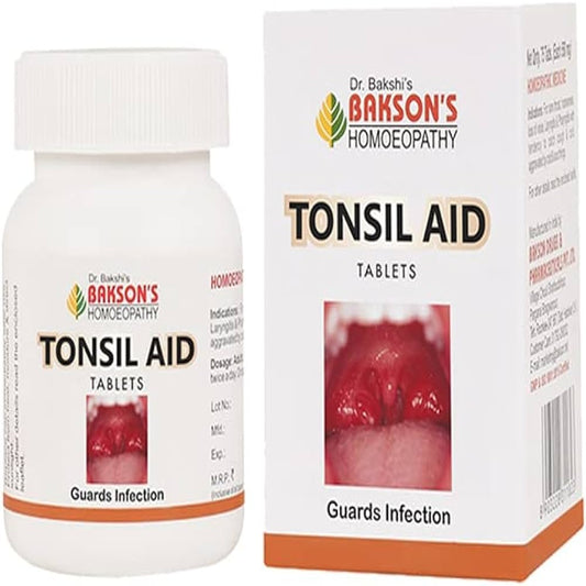 bakson's homeopathy tonsil aid tablet 75tab