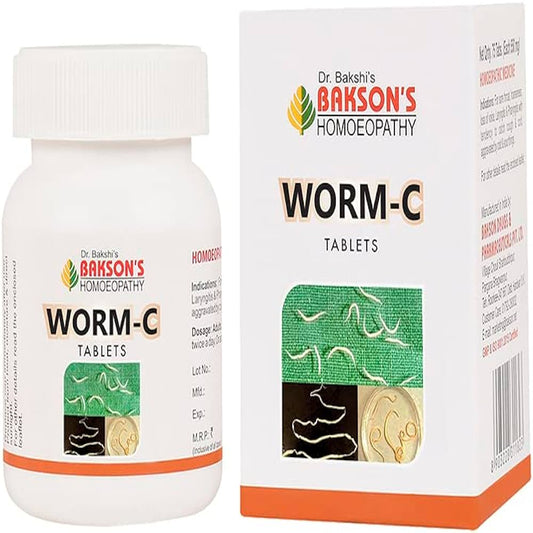 bakson's homeopathy worm-c tablet 75tab