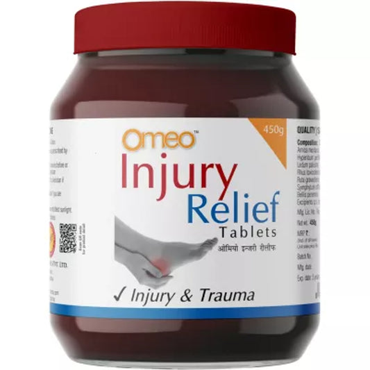 bjain omeo injury relief tablet (450gm) (sprains, strains, muscle injuries)