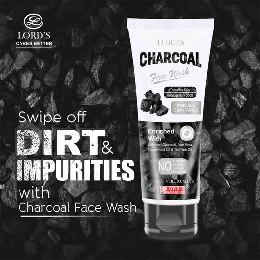 lords charcoal face wash (100ml)