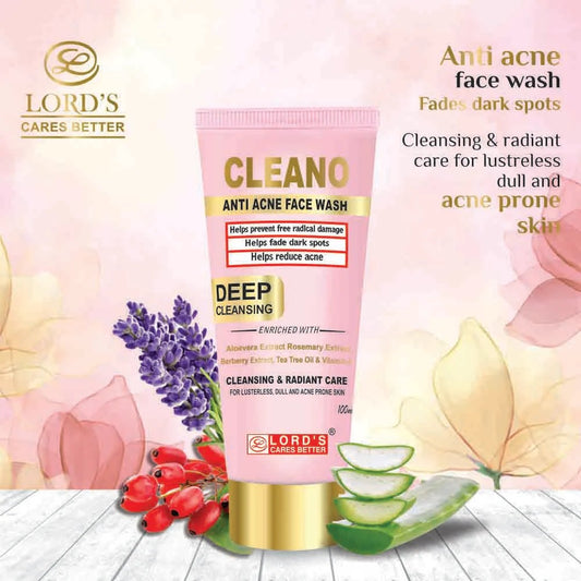 lords cleano – anti acne face wash 100 ml