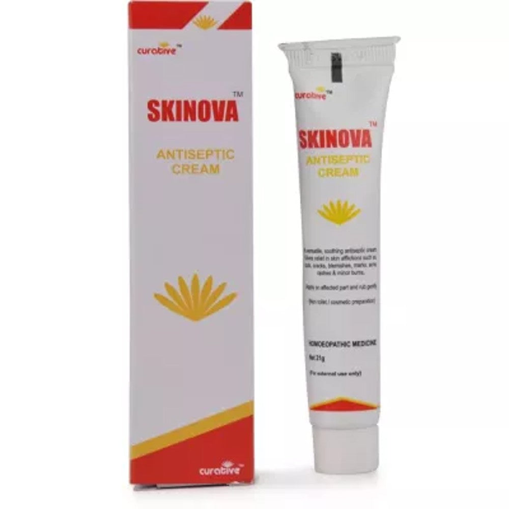 curative skinova antiseptic cream 21g (effective in cuts, minor burns and wounds, reduces itching)