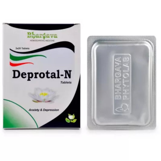 dr bhargava deprotal - n tablets (60tab) helps in sleeplessness due to stress, relieve anxiety, nerv