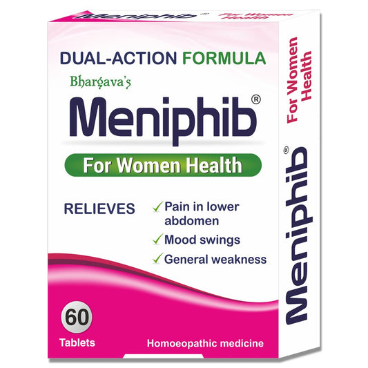 dr bhargava meniphib (60tab) it is used when the female experiences menstrual pain, mammary disorder