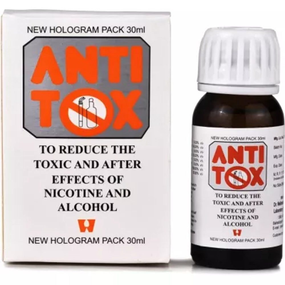 dr wellmans anti tox drop (30ml) act as anti-dote to reduce toxicity and reduce cravings for alcohol