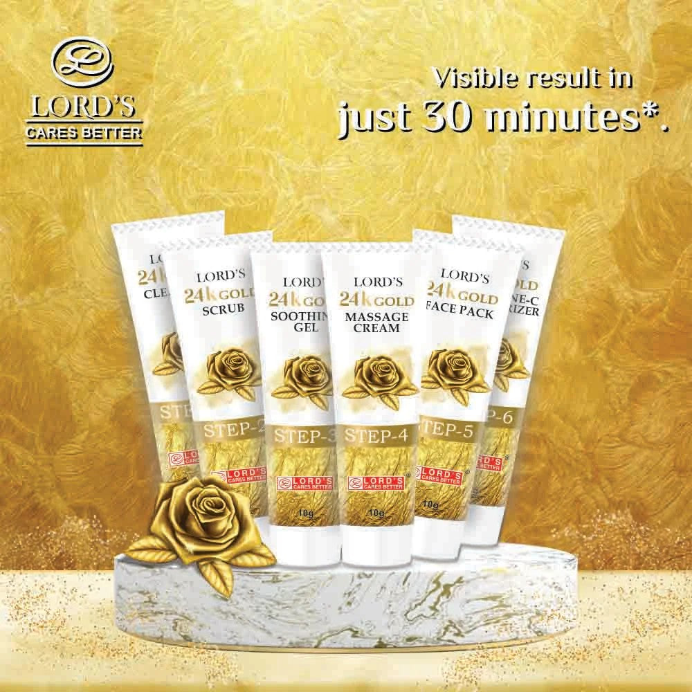 lords facial kit - 24k gold (60 gm)