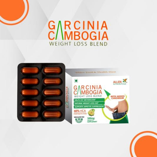 garcinia cambogia (30 capsules – 500mg) (natural garcinia extract caps, known for its various benef