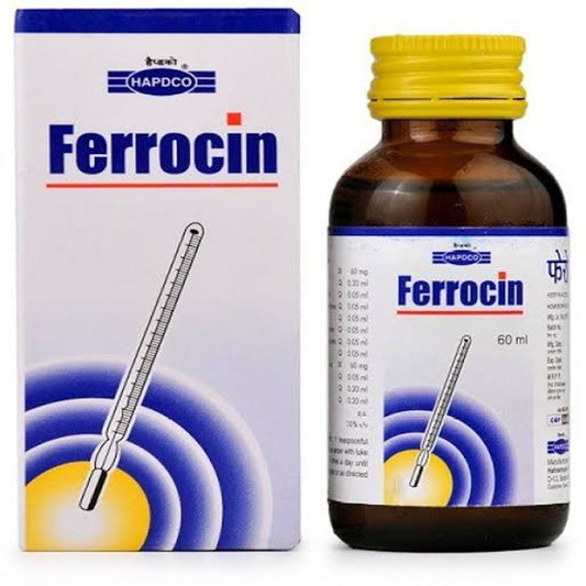 hapdco ferrocin drops (60ml) lowers mild to high temperature, body ache, headache, sneezing, allergy