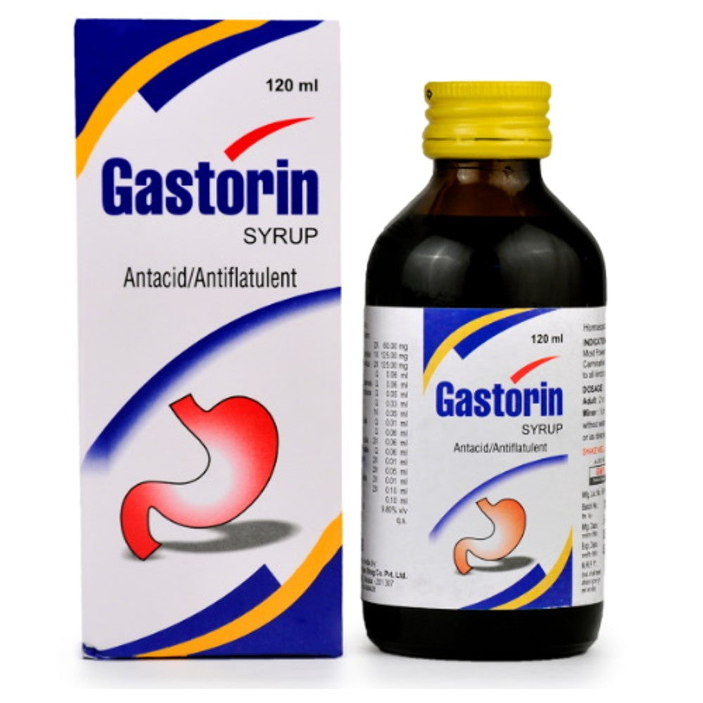 hapdco gastorin antacid syrup (120ml) relieves indigestion, acidity, gastritis, flatulence, constipa
