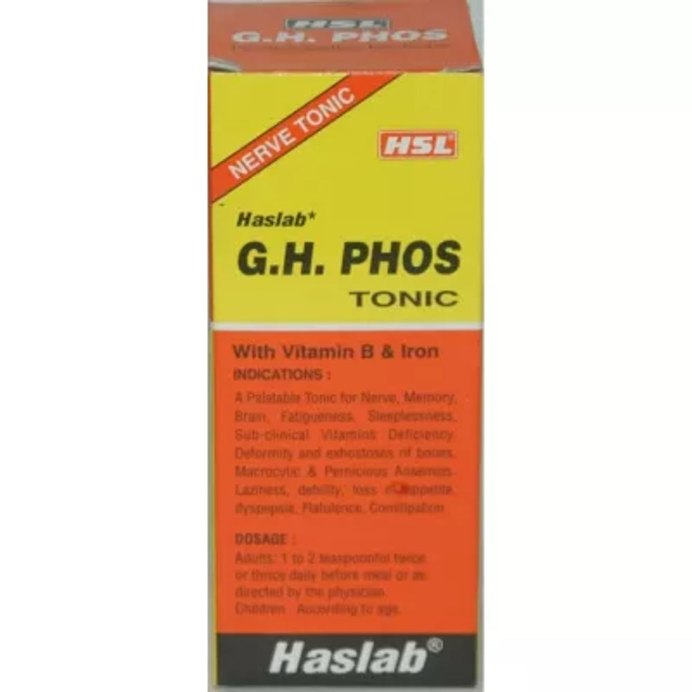 haslab g h phos tonic with vitamin b and iron (115ml) ( brain function, nervous exhaustion)