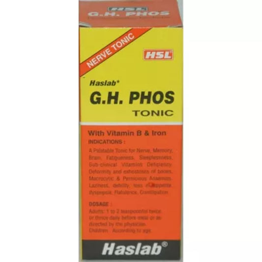 haslab g h phos tonic with vitamin b and iron (115ml) ( brain function, nervous exhaustion)