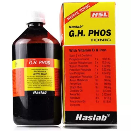 haslab g h phos tonic with vitamin b and iron (450ml) ( nervous exhaustion, brain function)