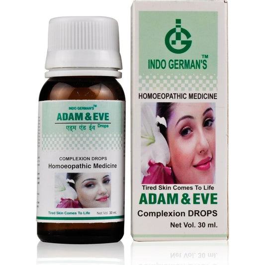 indo german adam and eve drops 30ml (for acne (pimples), black heads, dark rings around eyes, fairne