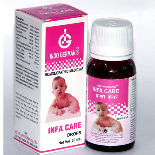 indo german infa care drops 30ml (improve appetite, anaemia, worms, lowers high body temperature, d