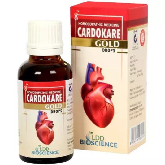 ldd bioscience cardokare gold drops (30ml) heart tonic for cardiac, aortic complaints, angina, tone