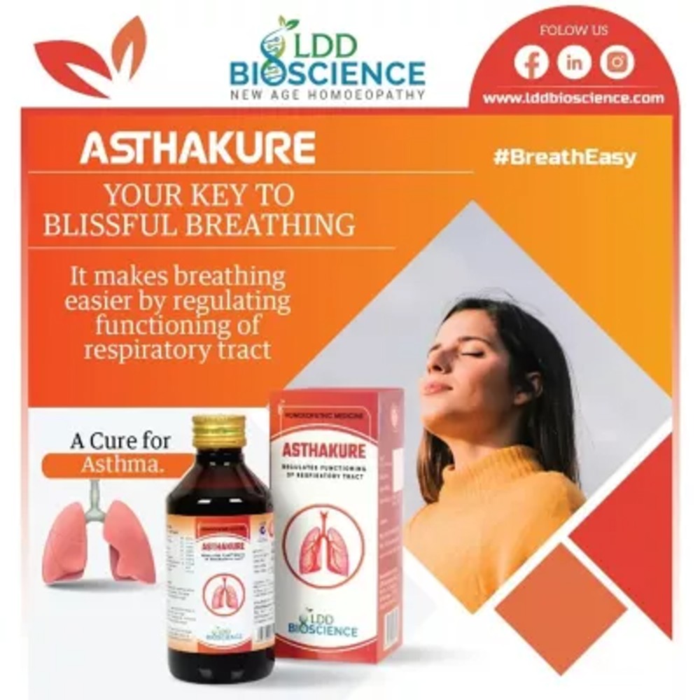 ldd bioscience asthakure syrup 100ml (for prophylaxis and relief from acute and chronic bronchitis h
