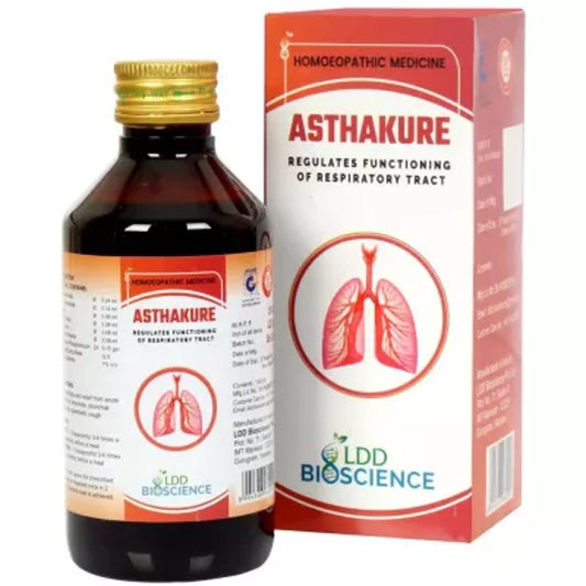 ldd bioscience asthakure syrup 180ml (for prophylaxis and relief from acute and chronic bronchitis h
