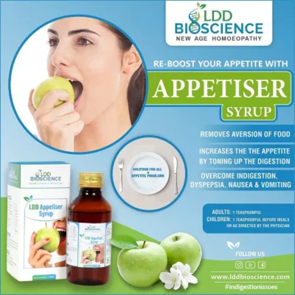 ldd bioscience ldd appetiser syrup 450ml (helps in increasing appetite and improves digestion remove