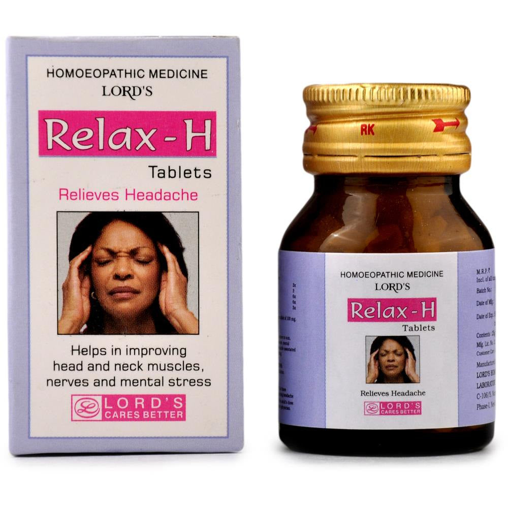 lords relax-h tablets 25gm ( headache and migraine)