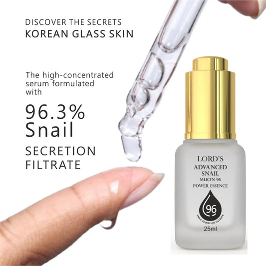 lord's advanced snail mucin 96 power essence 25ml (skin-friendly snail secretion filtrate that nouri