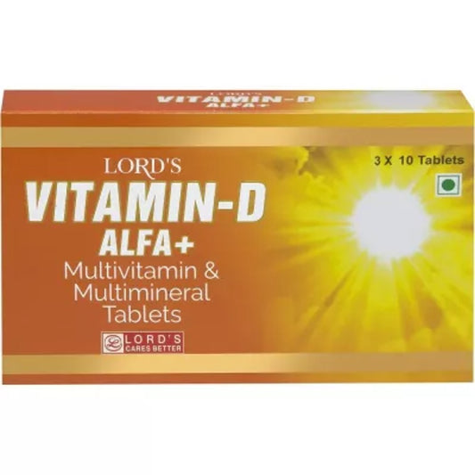 lords vitamin d alfa + tablets (30tab) heals pain and stiffness of joints and bones