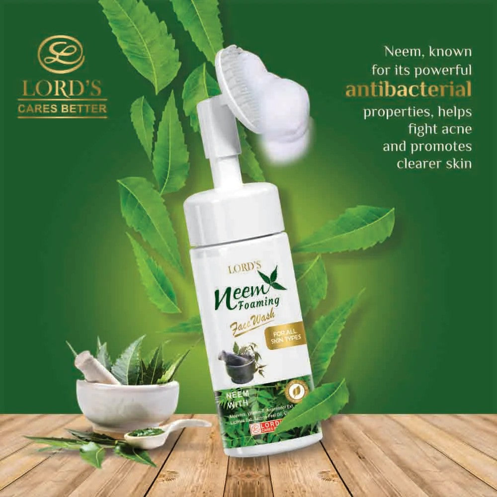 lords neem foaming face wash (150ml)