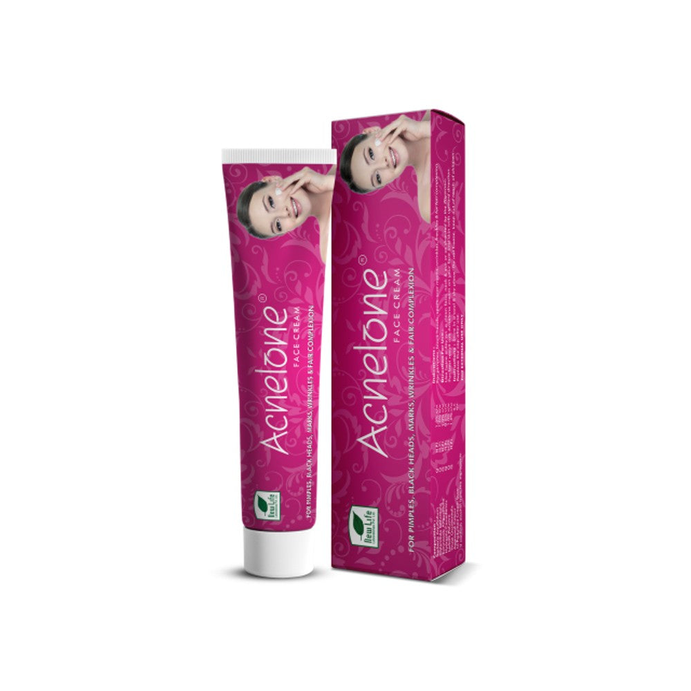 new life acnelone face cream (25g) for pimples, black head, scars, wrinkle, freckles, improve comple