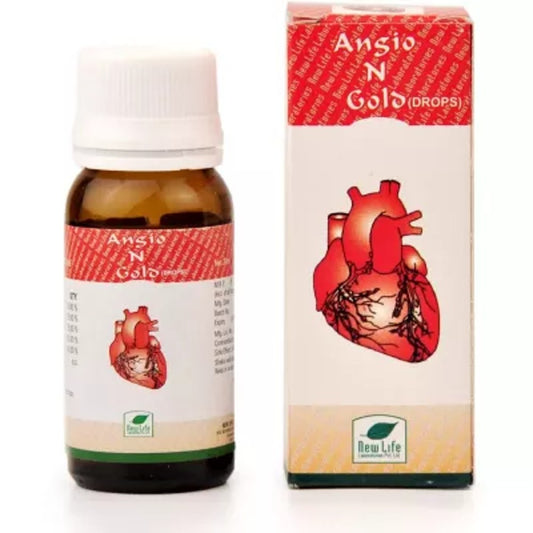 new life angio-n-gold drops (30ml) natural tablets to improve heart and make it strong